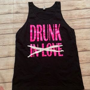 Women’s Drunk In Love Black Tank top size M